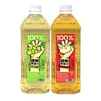 健力宝 哪吒 捏爆 无添加100%果汁苹果汁+青提汁 2L*2瓶