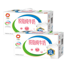 PLUS会员:京东百亿补贴:伊利牛奶系列 脱脂纯牛奶250mlx16*2提109.45元