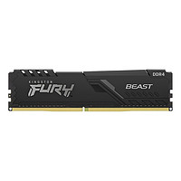 Kingston 金士顿 FURY 32GB(16G×2)套装 DDR4 3200 C16 台式机内存条 Beast野兽系列