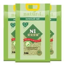 N1 爱宠爱猫【定制款】绿茶豆腐猫砂6.5kg*3包+木薯珍珠猫砂2磅*4包结团紧实