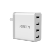 绿联（UGREEN）34W多口充电器苹果安卓充电头四口USB折叠插座头通用iPhone16/15/14华为小米等手机iPad电源适配器