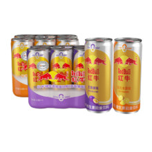 RedBull红牛维生素能量饮料325ml*6罐 百香果味