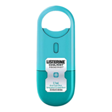 李施德林 (Listerine) 口喷冰蓝口味男女便携喷雾口气清新剂7.7ML 单支装
