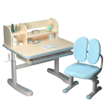 京东京造儿童书桌学习桌椅写字桌【进口实木 小户型 可升降】80cm蓝698元 (月销2000+)