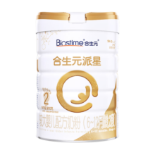 合生元（BIOSTIME）【官方直营】派星A2蛋白进口奶粉2段6-12个月 【新国标】800g*6罐