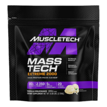 20点、双11巅峰、PLUS会员：MUSCLETECH 肌肉科技 增肌粉 6磅 香草味