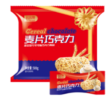 PLUS:比比赞（BIBIZAN）燕麦片巧克力酥500g