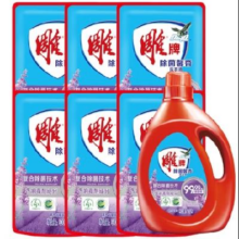 再降价：雕牌 除菌馨香洗衣液1kg+500g*6袋补充装*2件