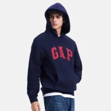 Gap 盖璞 秋冬款字母logo连帽抓绒卫衣152元