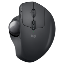 罗技（Logitech）大师系列 MX ERGO 人体工学鼠标 轨迹球鼠标 无线蓝牙快速充电 带优联接收器 深灰