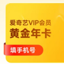 双11预售、8日0点开始：爱奇艺 VIP会员黄金年卡12个月