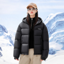 Snow Flying 雪中飞 男女同款拼接撞色羽绒服