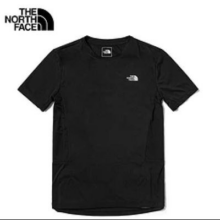 PLUS：THE NORTH FACE 北面 速干T恤短袖男棉感吸湿排汗夏季户外半袖 JK3/黑色 S/165
