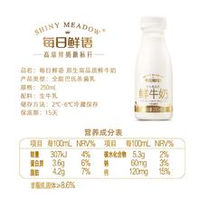 SHINY MEADOW 每日鲜语 原生高品质鲜牛奶250ml*10瓶低温高钙巴氏杀菌新鲜牛奶