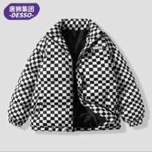 唐狮desso棋盘格加厚棉衣