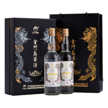 京东百亿补贴：金门高粱 双龙系列 白金龙 58度 清香型白酒 600ml*2瓶 礼盒装