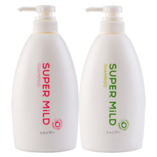 惠润（SUPER MiLD）绿野洗发水600ml+鲜花洗发露600ml蓬松无硅油男女士洗头膏套装