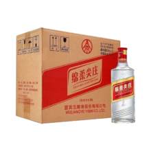 京东百亿补贴、plus会员：五粮液股份 绵柔尖庄 浓香型白酒 42度 500ml*12瓶 整箱装