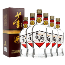 京东百亿补贴：董酒 复刻系列 白标 54度 董香型白酒 500ml*6瓶 整箱装