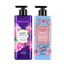 菲诗小铺沐浴露套装 浪漫邂逅500ml+和风樱雪500ml 保湿 持久留香