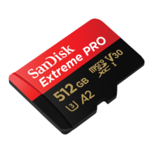 SanDisk闪迪 TF卡无人机内存卡 micro SD卡 switch 手机储存卡class10 512G(A2级 200M/s)【卡盒卡套读卡器】