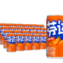 Fanta 芬达 Coca-Cola 可口可乐 芬达橙味汽水200ml*24罐