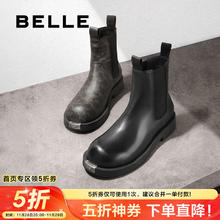BeLLE 百丽 男士休闲切尔西靴 D9F60DZ3