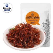 科尔沁灯影牛肉100g*2袋17元，折8.5元/袋