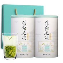 京东京造 24年新茶信阳毛尖250g罐装春茶栗香绿茶冷泡茶叶自己喝送礼