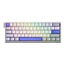 29日20点：AULA 狼蛛 WiN 60HE MAX 有线机械键盘 60键 灰白蓝三拼 咏春磁轴 RGB