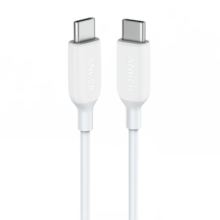 ANKER安克 充电线双头type-c适用iPhone15pro手机iPad/Mac电脑华为小米安卓苹果快充数据线 0.9m白