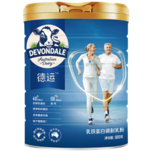 京东百亿补贴：Devondale 德运 中老年高钙乳铁蛋白 奶粉 800g 单罐装