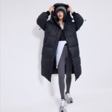 PLUS会员：京东京造 女士泡芙长款羽绒服 100072519312