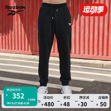 Reebok 锐步 男女同款PANTS运动休闲舒适针织长裤 黑色 S189元