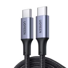 UGREEN 绿联 US316 双Type-C 100W 数据线 尼龙编织 2m 黑色