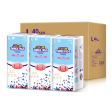 三只小猪Thethreepiggy3D轻薄拉拉裤L码120片(9-14KG)