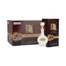 双11预售：白云边 二十年陈酿 浓酱兼香型白酒 45度 450ml*6瓶 整箱装