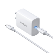 绿联（UGREEN）苹果充电器头套装 PD20W快充头+Type-C数据线适用iPhone16Plus/15ProMax/14/13手机iPad平板插头 【PD20W】苹果8-14快充套装-1米