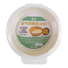 富得 空气炸锅专用纸 圆形烘焙吸油纸硅油纸蛋糕烤肉烧烤纸方形烤箱纸 圆形【精装3-5l】白色100张