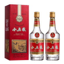 五粮液股份 小五粮 浓香型白酒 52度 375ml*2 双瓶装 （新老随机）