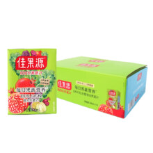 88VIP：佳果源 100%红石榴复合果蔬汁 200mL*12瓶