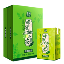 天喔茶庄 蜂蜜柚子茶 凉茶0脂肪果味饮料小包便携饮品250ml*16整箱装