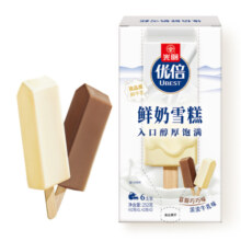 光明优倍鲜奶雪糕 慕斯巧巧味浓浓牛乳味42g*6支99元