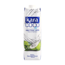 双11狂欢、88vip:Kara 100%椰子水电解质果汁饮料1L*5件+凑单