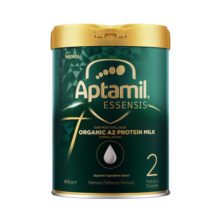 爱他美（Aptamil）ESSENSIS奇迹绿罐 有机A2 较大婴儿配方奶粉 2段(6-12月) 900g