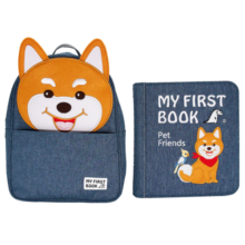 my first book蒙氏早教宝宝布书婴儿布书玩具土豪书周岁新生儿礼物布书礼盒 宠物主题(1-6岁)预计次日达