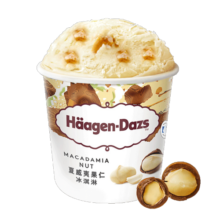 哈根达斯（Haagen-Dazs）【杨幂同款】夏威夷果仁大桶冰淇淋473ml105元 (月销1w+)