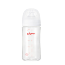 双11狂欢、PLUS会员：贝亲Pigeon 婴儿玻璃奶瓶第3代  M号240ml透明