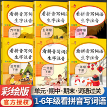 看拼音写词语一年级二年级三四五六年级下册语文部编人教版小学生上册同步训练专项生字练习册默写能手句子默写纸拼读训练过关检测