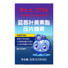 雷允上 蓝莓叶黄素酯压片糖果 60片/瓶